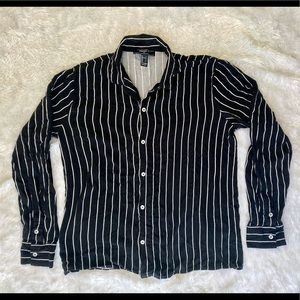 Black and White Striped Long Sleeve